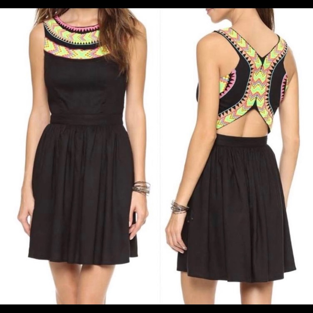 Mara Hoffman embroidered beaded dress size 4